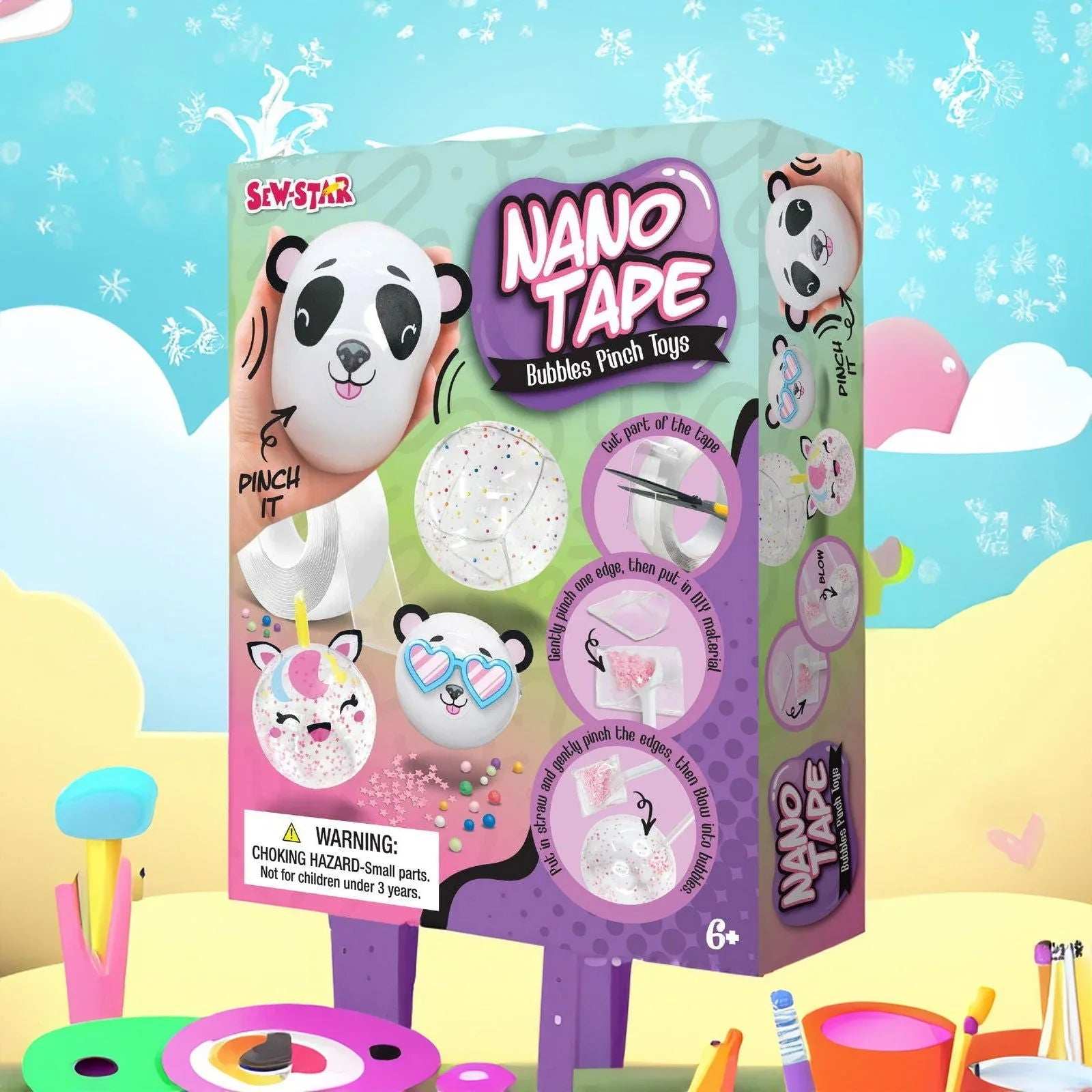 Nano Tape Bubble Pinch Toys Balloon for kids in Kuwait